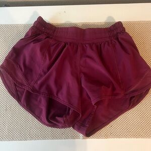 LULULEMON MAROON SHORTS